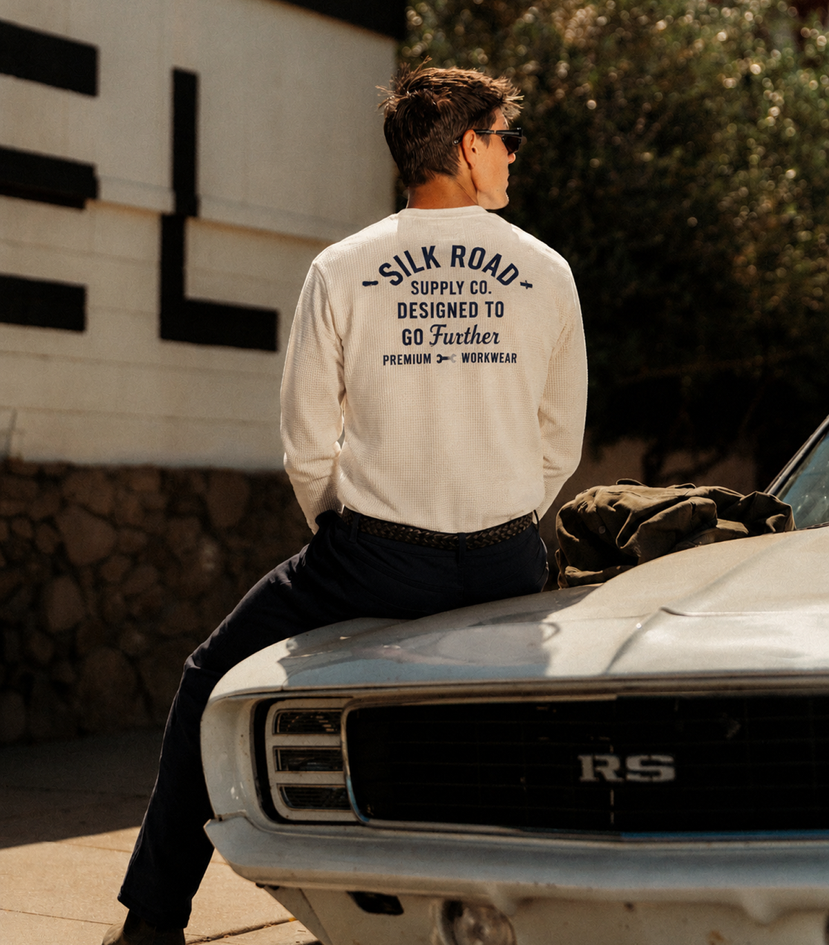 Workshop Henley - White/Navy
